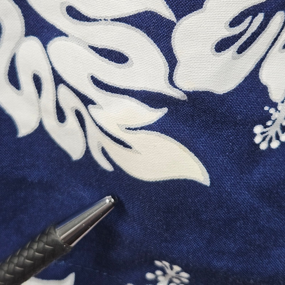 Vintage Aloha Republic Hawaiian Shirt‎ Mens 4XL Blue Floral Hibiscus Made In USA - Picture 7 of 12